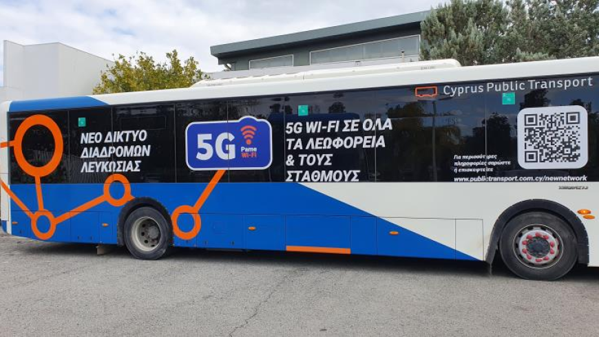 Bus passengers in Nicosia and Larnaka to travel with 5G speed