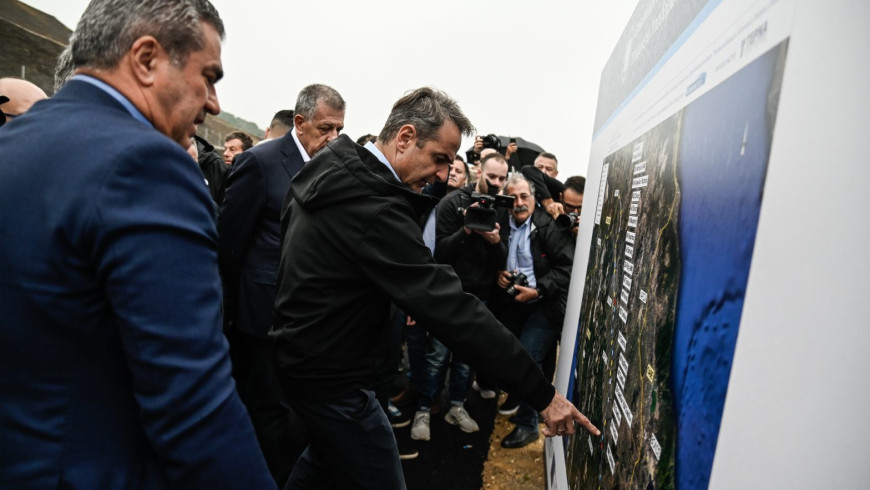 Greek PM Mitsotakis inaugurates new sections of the E65 motorway