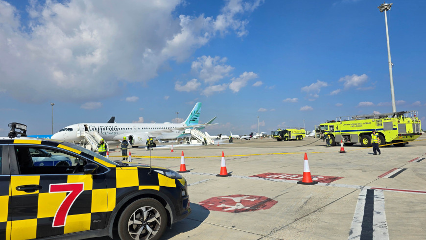 Emergency Exercise at Larnaka International Airport  successfully completed