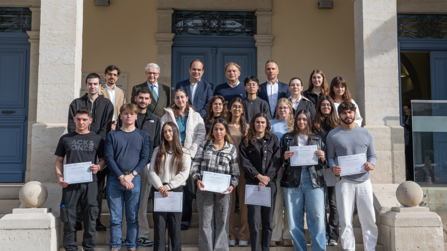 The Sievert Larsson Scholarship Foundation awarded €20,000 scholarships to students of the Cyprus University of Technology